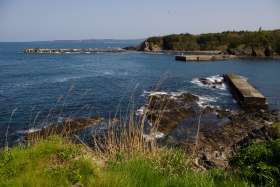 旧福浦灯台あたりの海岸