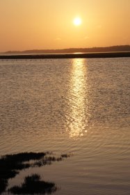 風連湖の夕焼け