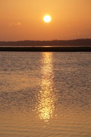 風連湖の夕焼け