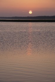 風連湖の夕焼け