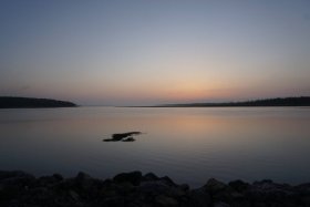 風連湖の夕焼け